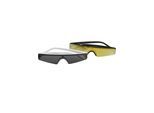 Sonnenbrille URBAN CLASSICS "Urban Classics Unisex Sunglasses KOS 2-Pack", Damen, schwarz, weiß, Sonnenbrillen Sonnenbrille