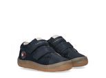Lauflernschuh TOMMY HILFIGER, Baby, Gr. 24, blau, Synthetik, Schuhe Lauflernschuh, Barfußschuh, Halbschuh, Klettschuh mit Logoschriftzug