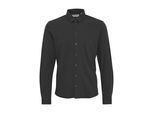 Langarmhemd CASUAL FRIDAY "Langarmhemd CFArthur", Herren, Gr. S, N-Gr, grau (schwarz shadow), Obermaterial: 72% Baumwolle CO. 24% Polyester PES. 4% Elasthan EL., Hemden