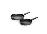 Woll Pfannenset Diamond Lite, Schwarz, Metall, 1,5 L, rund, abnehmbarer Griff, hitzebeständige Griffe, backofengeeignet, antihaftbeschichtet, Kochen, Pfannen, Pfannensets