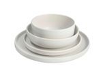 Novel Tafelservice, Weiß, Keramik, 24-teilig, Lfgb, robust, Essen & Trinken, Geschirr, Geschirr-Sets, Tafelservice