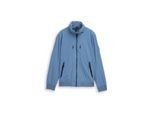TOM TAILOR Herren Blouson Jacke mit verstaubarer Kapuze, blau, Uni, Gr. M