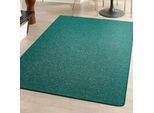 Teppich ANDIAMO "Luton, Made in Germany", grün, B:67cm H:5mm L:140cm, Kunstfaser, Teppiche, Teppich, melierte Optik, auch als Läufer, Wohnzimmer & Schlafzimmer
