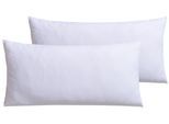 Microfaserkissen FAN "Kissenparade", weiß, B:40cm L:80cm, Bezug: 100% Baumwolle. Füllung: 100% Polyester, Kopfkissen, Allround-Kissen im Spar-Set
