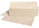 Gästehandtücher DYCKHOFF "Kristall", beige, B:30cm L:50cm, Frottier, Obermaterial: 100% Baumwolle, Handtücher, mit Bordüren