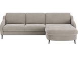 Ecksofa SIT & MORE "Soul L-Form", grau (anthrazit), B:280cm H:90cm T:182cm, 100% Polyester, Sofas, Ecksofa, wahlweise mit Bettfunktion und Bettkasten oder Schubkasten