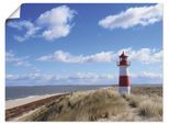 Leinwandbild ARTLAND "Leuchtturm Sylt", blau (farbe bild(er): blau2), B:60cm H:45cm, Bilder, Leinwandbild, als Leinwandbild, Poster in verschied. Größen