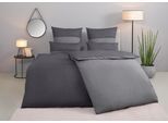 Bettwäsche TOM TAILOR HOME "Henry", grau (grau, anthrazit), B/L: 135cm x 200cm, 1 Stk., 1 Stk., Renforcé, B/L: 80cm x 40cm, 3, Renforcé, Obermaterial: 100% Baumwolle, Bettwäsche, Bettwäsche, Bettwäsche aus Baumwolle, mit GRATIS-Zugabe: Sporthandtuch