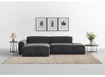 Ecksofa TRENDMANUFAKTUR "Braga, mit hochwertigem Kaltschaum, L-Form, in Cord erhältlich", grau (anthrazit), B:275cm H:72cm T:160cm, 88% Polyester, 12% Polyacryl, Sofas, Ecksofa, modernes Sofa, Couch mit hohem Sitzkomfort, 275/72/160 cm (B/H/T)