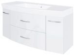 Waschtisch WELLTIME "Florida", weiß (weiß, weiß), B:120cm H:54cm T:47cm, Waschtische, Waschtisch, Breite 120 cm