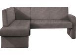 Eckbank HOME AFFAIRE "Umag", braun (dunkelbraun (arizona 4412)), B:190cm H:89cm T:140cm, Holzwerkstoff, Massivholz, Polyester, Sitzbänke, Eckbank, Sitz und Rücken gepolstert, verschiedene Qualitäten