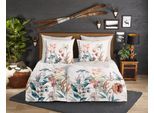 Wendebettwäsche GOOD MORNING "Aime", bunt (multi), B/L: 155cm x 220cm, 1 Stk., 1 Stk., Biber, B/L: 80cm x 80cm, 2 Stk., Biber, Obermaterial: 100% Baumwolle, Bettwäsche, Wendebettwäsche, Biber Flanell, 135x200, Warm, Weich, Wendeoptik, Reißverschluss, Sand