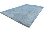 Teppich CARPET CITY "Softshine 2236" Gr. 11, blau (aquablau), B:80cm H:14mm L:300cm, Kunstfaser, Teppiche, Teppich, Läufer, Hochflor, besonders weich, robust, Uni, Wohnzimmer