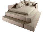 Polsterbett MAINTAL, beige (beige, schlamm), H:72cm L:246cm, Betten, Polsterbett, Spielwiese oder Schlafplatz