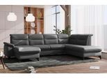 Wohnlandschaft SIT & MORE "Astoria U-Form", grau, B:329cm H:91cm T:225cm, 100% Polyester, Sofas, Wohnlandschaft, wahlweise mit motorischer Relaxfunktion