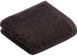 Gaestehandtuecher VOSSEN "Vegan Life", grau (anthrazit), B:40cm L:60cm, Webfrottier, Obermaterial: 100% Baumwolle, Handtücher, im Set, 100% vegan
