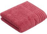 Handtuch VOSSEN "Vienna Style Supersoft", rot (maroon), B:50cm L:100cm, Webfrottier, Baumwolle, Handtücher, Supersoft Baumwolle