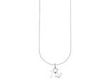 Kette mit Anhänger BRUNO BANANI "Schmuck Geschenk Silber 925 Halsschmuck Halskette Ankerkette Glaube", silber (silberfarben), Halsketten, Damen, Silber 925 (Sterlingsilber), L: 45