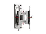 VCM TV-Wandhalterung "TV Wandhalterung Halter neigbar schwenkar B-FS1", silber, B:22cm T:10cm, Gerätehalterungen