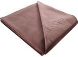 Wohndecke "Anisa", braun (cognac), B:150cm L:200cm, Baumwolle, Kunstfaser, LEGER HOME BY LENA GERCKE, Wohndecken, Wohndecke, mit modernem Schriftzug, Kuscheldecke