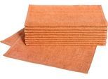 Gästehandtücher DYCKHOFF "Kristall", orange (terra), B:30cm L:50cm, Frottier, Obermaterial: 100% Baumwolle, Handtücher, mit Bordüren