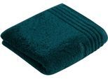 Handtuch VOSSEN "Vienna Style Supersoft", blau (petrol), B:60cm L:110cm, Webfrottier, Baumwolle, Handtücher, Supersoft Baumwolle