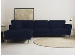 Ecksofa HOME AFFAIRE "MARSEILLE 278/202 cm, L-Form, Ottom. rechts/links, verschiedene Bezüge", blau, B:278cm H:88cm T:202cm, Webstoff (100% Polyester);Struktur fein (58% Polyester, 22% Polypropylen);Filzoptik (100% Polyester), Sofas, Ecksofa, Massivholzbeine Eiche, Landhausstil, Wellenunterfederung