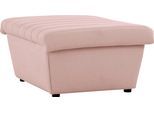 Hocker "LOOKS VIII", rosa, B:90cm H:43cm T:105cm, 100% Polyester, LOOKS BY WOLFGANG JOOP, Hocker, Hocker, Quersteppung, passend zur Serie LOOKS VIII