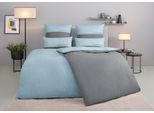Bettwäsche TOM TAILOR HOME "Henry", blau (hellblau), B/L: 135cm x 200cm, 1 Stk., 1 Stk., Renforcé, B/L: 80cm x 80cm, 3 Stk., Renforcé, Obermaterial: 100% Baumwolle, Bettwäsche, Bettwäsche, Bettwäsche aus Baumwolle, mit GRATIS-Zugabe: Sporthandtuch