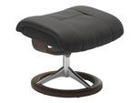 Fußhocker STRESSLESS "Mayfair", grau (rock paloma), B:55cm H:41cm T:39cm, Leder BATICK: BATICK ist ein leicht korrigiertes, durchgefärbtes und genarbtes Möbelleder, bei dem die meisten Unebenheiten und Spuren in der Regel entfernt wurden.;Leder PALOMA: PALOMA ist ein durchgefärbtes Semianilin-Möbelleder mit natürlicher Narbung.;ROHLEDER Stoff Q2 FARON: Ein fester zuverlässiger Bouclé mit einem str