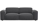 2,5-Sitzer FLEXLUX "Lucera Sofa, super bequem durch hochwertigen Sitzaufbau mit Kaltschaum", grau (dervit grau), B:219cm H:73cm T:102cm, 100% Polyester, Sofas, modern & anschmiegsam, Designsofa