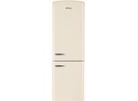 AMICA Kühl-/Gefrierkombination "KGCR 387 109", Energieeffizienz: D (A-G), silber (beige), Rechtsanschlag, Kühlschränke, NoFrost