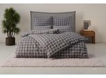 Bettwäsche OTTO HOME "Eemil", anthrazit, B/L: 135cm x 200cm, 1 Stk., 1 Stk., Renforcé, B/L: 40cm x 80cm, 2 Stk., Renforcé, Obermaterial: 100% Baumwolle, Bettwäsche, Bettwäsche, karierte Bettwäsche, 100% Baumwolle, ab Gr. 135x200 cm