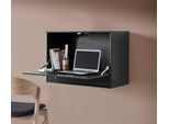Schreibtisch HAMMEL FURNITURE "Mistral Bürotisch, Arbeitstisch, Tisch, Computertisch", schwarz (schwarz gebeizt), B:89cm H:61cm T:42cm, Tische, Schreibtisch, mit LED Spot, B: 89 cm, Designmöbelserie