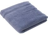 Handtücher GÖZZE "Monaco", blau (dunkelblau), B:50cm L:100cm, Walkfrottier, Obermaterial: 100% Baumwolle, Handtücher, im Set, Uni Farben, mit gewellter Bordüre, reine Baumwolle