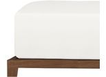Spannbettlaken UNCOVER BY SCHIESSER "New Jersey aus 100% Baumwolle", weiß, B:100cm L:200cm, Jersey, Obermaterial: 100% Baumwolle, Bettlaken, Spannbettlaken, Made in Green