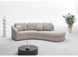 Ecksofa SIT & MORE "Jazz L-Form", grau (elefant), B:266cm H:88cm T:230cm, 100% Polyester, Sofas, Ecksofa, In weiteren Größen erhältlich