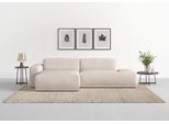 Ecksofa TRENDMANUFAKTUR "Braga, mit hochwertigem Kaltschaum, L-Form, in Cord erhältlich", grau (dove), B:275cm H:72cm T:160cm, 100% Polyester, Sofas, Ecksofa, modernes Sofa, Couch mit hohem Sitzkomfort, 275/72/160 cm (B/H/T)