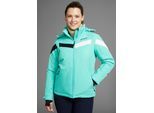 Winterjacke MAIER SPORTS "Damen Jacke wattiert", Damen, Gr. 46, grün (electric grün), Obermaterial: 100% Polyester, Windstopperbündchen mit verstellbarem Klettverschluss, Jacken Winterjacke, Wasser & winddicht & atmungsaktiv in großen Größen