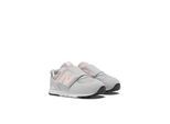 Sneaker NEW BALANCE "NW574", Mädchen, Gr. 24, grau (grau, rosa), Synthetik, Schuhe Sneaker, mit Klettverschluss