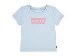 T-Shirt LEVI'S KIDS "LVG BATWING TEE", Mädchen, Gr. 18M (86), blau (country air), Jersey, Obermaterial: 100% Baumwolle, Basic schmal hüftbedeckend, Rundhals, Shirts T-Shirt, mit LEVIS-Print - for BABY GIRLS