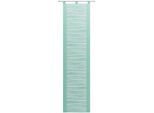 Schiebegardine NEUTEX FOR YOU "Padova" Gr. 1, grün (mint), B:57cm H:145cm, Scherli, Polyester, Gardinen, inkl. Beschwerungsstange, Halbtransparent, Fransen-Effekt, modern