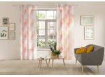Gardine OTTO HOME "BELEM" Gr. 2, orange, B:140cm H:175cm, Polyester, Polyester, Gardinen, Gardine, 1 Schal, Polyester, Kreise