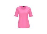 Langarm-Poloshirt GOLDNER "Kurzgröße Basic Baumwollshirt mit kurzem Arm", Damen, Gr. 24, pink, Obermaterial: 100% Baumwolle CO., normal, Sonstiges, Shirts, Ohne
