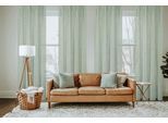 Vorhang HOME BASICS "SOFTY" Gr. 2, grün, B:140cm H:225cm, Polyester, Gardinen, Vorhang, Kombibandschal SOFTY Uni