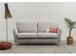 2-Sitzer HOME AFFAIRE "MARSEILLE Kompaktsofa 170 cm, Cord, Flachgewebe, Struktur, Webstoff", grau (cloud grau), B:170cm H:88cm T:90cm, 100% Polyester, Sofas, 2-Sitzer, Massivholzbeine Eiche, Landhausstil, Wellenunterfederung