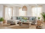 Ecksofa HOME AFFAIRE "MARSEILLE 278/202 cm, L-Form, Ottom. rechts/links, verschiedene Bezüge", beige, B:278cm H:88cm T:202cm, Webstoff (100% Polyester);Struktur fein (58% Polyester, 22% Polypropylen);Filzoptik (100% Polyester), Sofas, Ecksofa, Massivholzbeine Eiche, Landhausstil, Wellenunterfederung