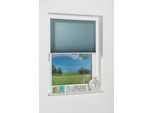 Plissee K-HOME "Klemmfix Pisa", blau (petrol), B:40cm H:210cm, Obermaterial: 100% Polyester, Plissees, Plissee, Crushed-Optik