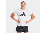 Laufshirt ADIDAS PERFORMANCE "RUN IT", Herren, Gr. XXL, weiß, Obermaterial: 100% Polyester, Rundhals, Shirts Laufshirt