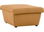 Hocker "LOOKS VIII", gelb (senf), B:90cm H:43cm T:105cm, 100% Polyester, LOOKS BY WOLFGANG JOOP, Hocker, Hocker, Quersteppung, passend zur Serie LOOKS VIII